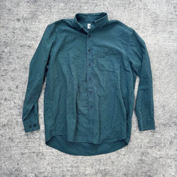 L.L. Bean Traditional Fit Green Longsleeve Button Up Shirt - Picture 1 of 5